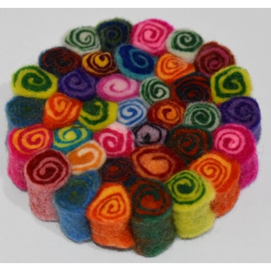 20 cm Spiral Felt ball Mat/Crazy ball pan Mat