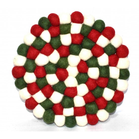 20 cm Felt ball Pan mat export quality