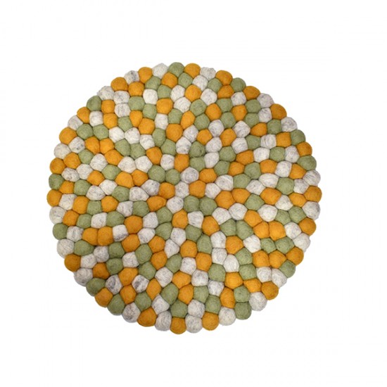 40 cm Felt Ball rugs Hand Made in Nepal/Felt carpet