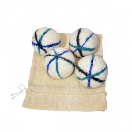 Felt Dryer Ball size 7 cm/Candy design Felt Laundry Ball Fair made in Nepal