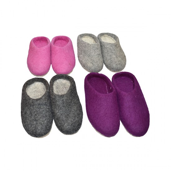 Export quality Felt slipper Hand made in Nepal/Hand made felt slippers