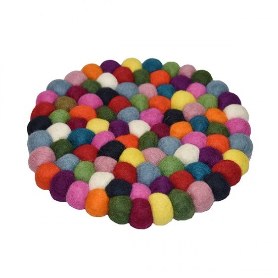 20 cm Felt Pan Mat made from New Zealand wool/Wholesale and Export/Multi color Mat