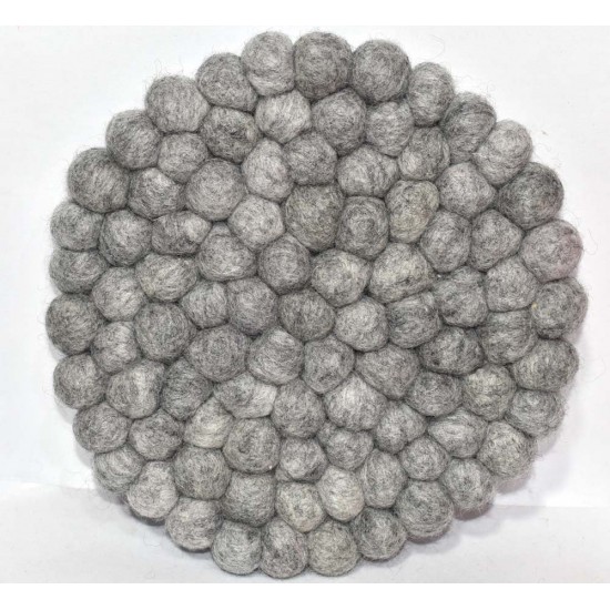 20 cm Natural color Felt ball Pan Mat export quality