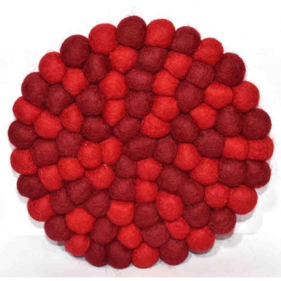 20 cm Felt ball Pan mat export quality