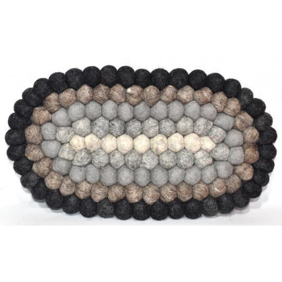Oval new Design Felt mat made in Nepal