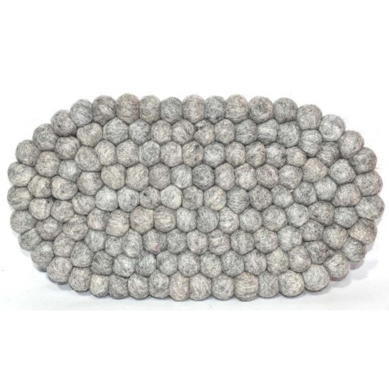 Oval new Design Felt mat made in Nepal