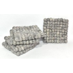 10 cm Felt ball Coaster made from 100% wool
