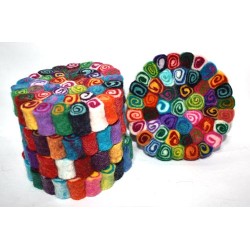 10 cm Round spiral Ball Coaster Made in Nepal