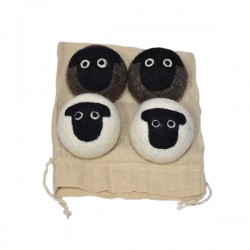 Felt Dryer ball Fair Made in Nepal/sheep Face design Laundry Ball