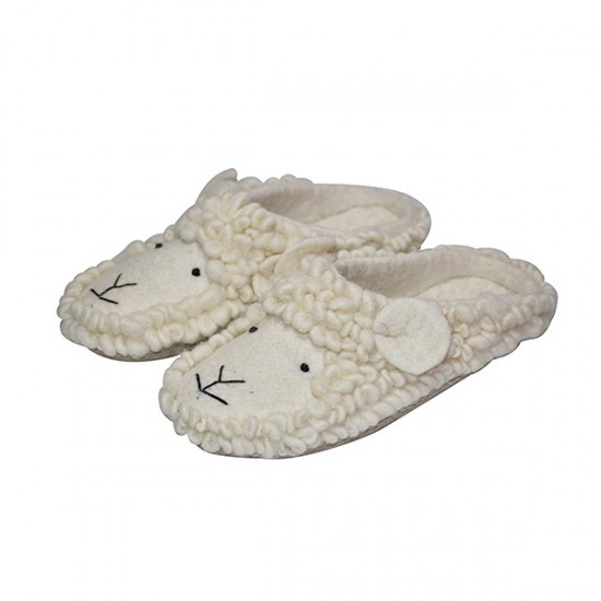 Sheep felt slipper/Organic Slipper