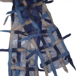 Silk scarf-Merino wool scarf(New)