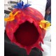 Felt cat house-multiple flower