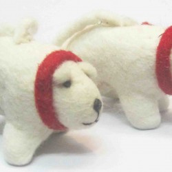 Felted Snow leopord