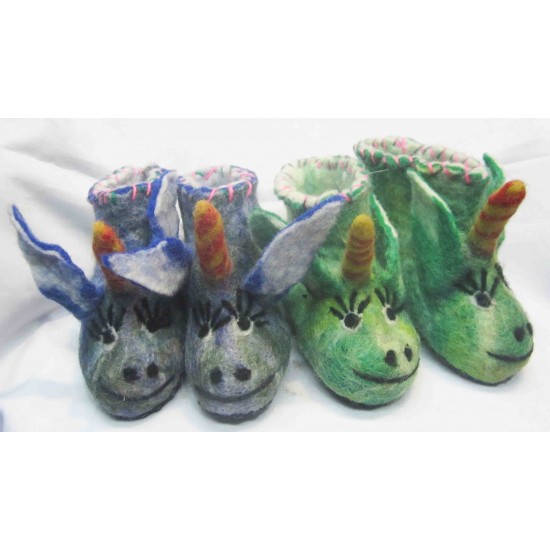 Felt Unicorn shoes