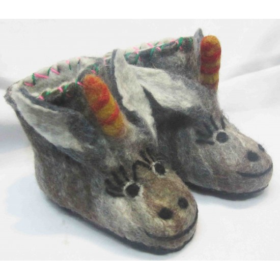 Felt Unicorn shoes