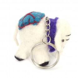 Felted Elephent Key Holder