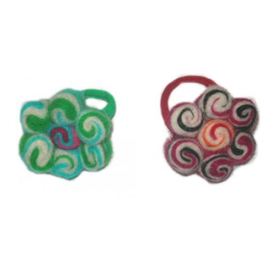 Felt Spiral Flower-Hairband