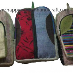 Hemp Backpack mixed design