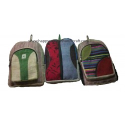 Hemp Backpack mixed design