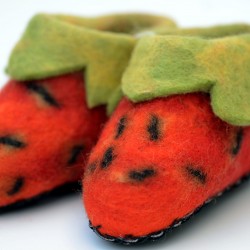 Felt Strawberry shoes