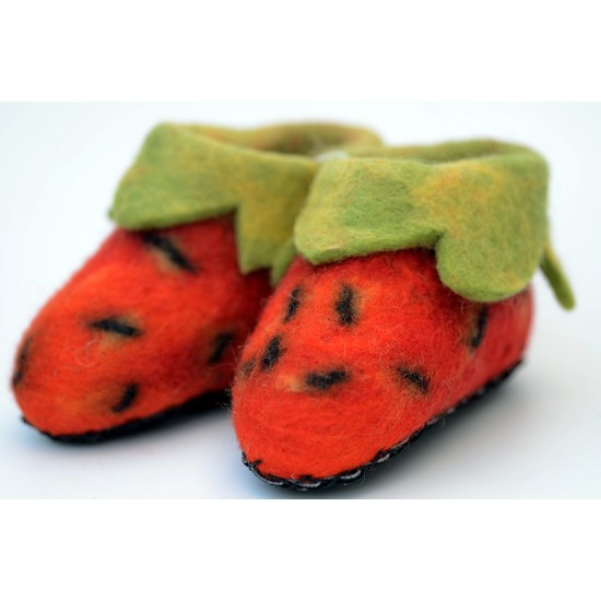 Felt Strawberry shoes