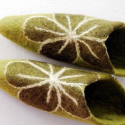 Felt Pointed Flower Slipper/High quality