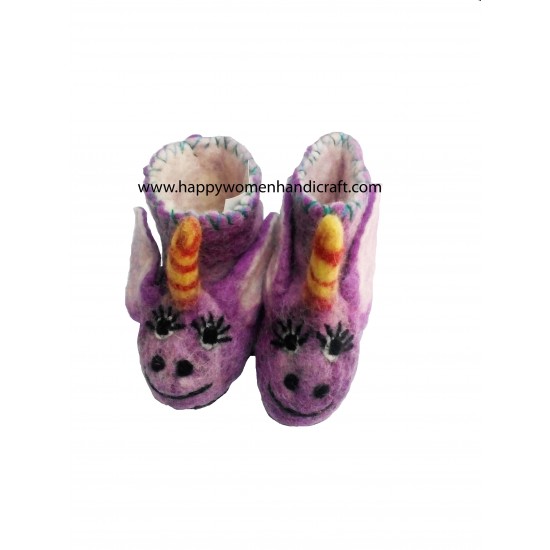 Felt Unicorn shoes