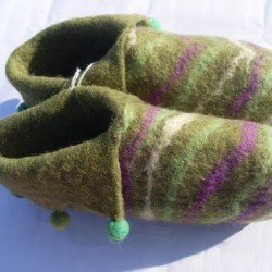 Felt Folding shoes with Line