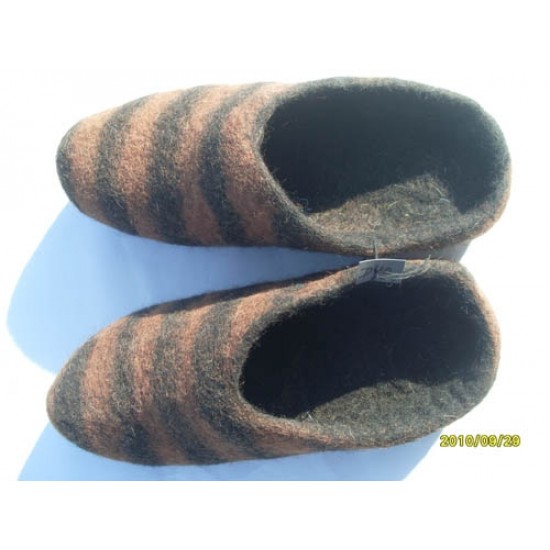 Felt Slipper with line-Big Size