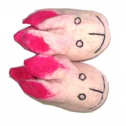 Felt White Rabbit Shoes
