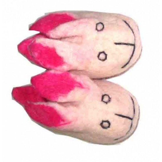 Felt White Rabbit Shoes