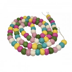 Calm color Felt ball Garland Manufactured in Nepal/Best seller and premium quality Felt ball Garland in Nepal