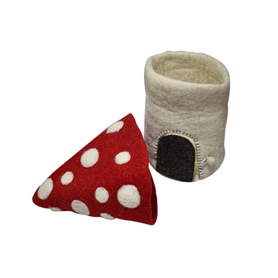 Felt Mushroom House export quality