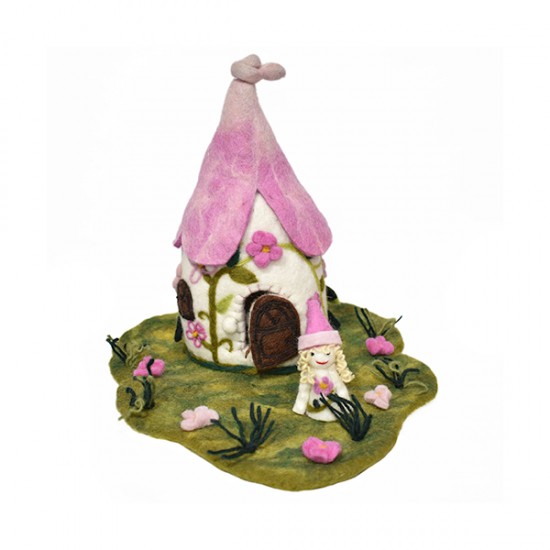 Pink Fairy house producers and exporter in Nepal/Fair Made felt handicraft