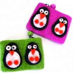 Double Penguin Purse