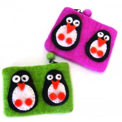 Double Penguin Purse