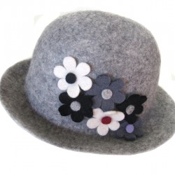 Felt Hat-Big size/Flower felt hat