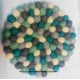 Small Felt Rug/Carpet-20 cm/Ball Pan Mat