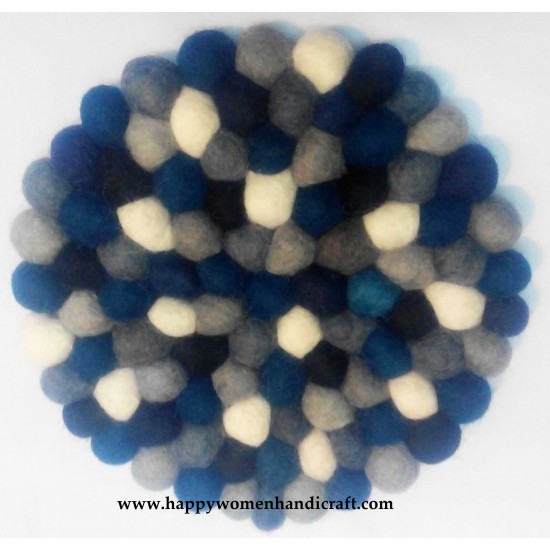 Small Felt Rug/Carpet-20 cm/Ball Pan Mat