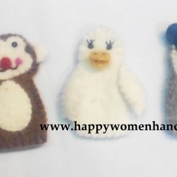 Felt finger puppet set