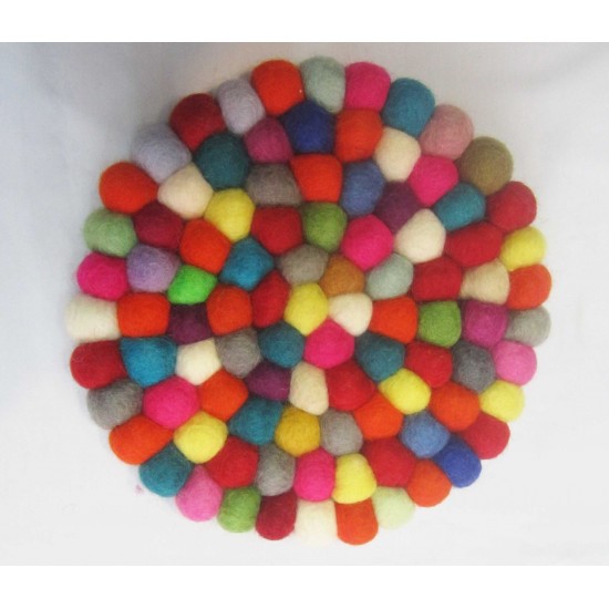 Small Felt Rug/Carpet-20 cm/Ball Pan Mat