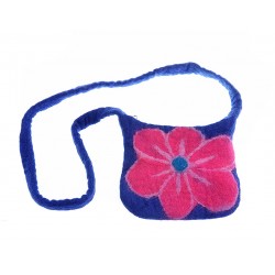 Felt washed flower bag