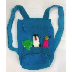 Felt Puppet rucksack small bag