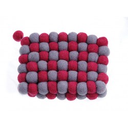 Felt Ball Purse-rectangle Felt Ball Purse-rectangle