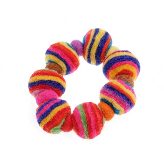 Felt Crazy ball Bracelet