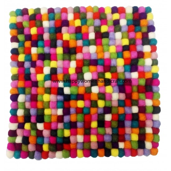 Square Felt Rug-36cm