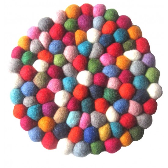 Small Felt Rug/Carpet-20 cm/Ball Pan Mat
