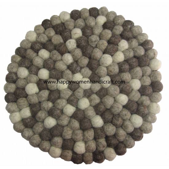 Small Felt Rug/Carpet-20 cm/Ball Pan Mat