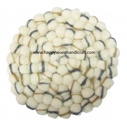 Ball rug small-stone colour-20 cm Pan mat tie die color