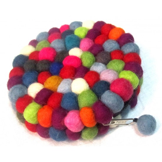 Felt Round Ball Purse